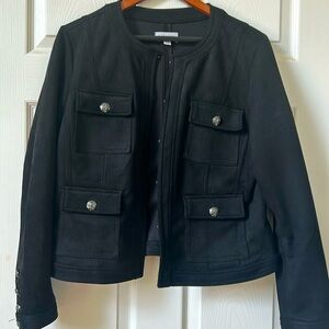 Women’s L Black Jacket by Carmen Marc Valvo 🍁